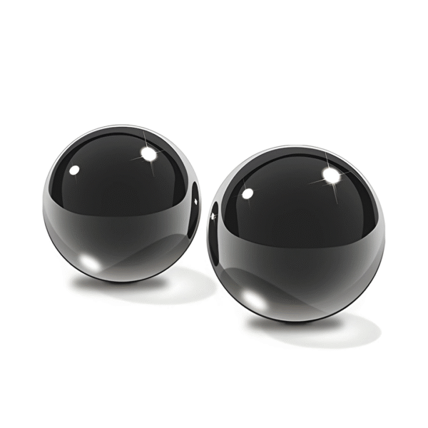 Bolas negras Black Glass Ben Wa Balls - Image 2