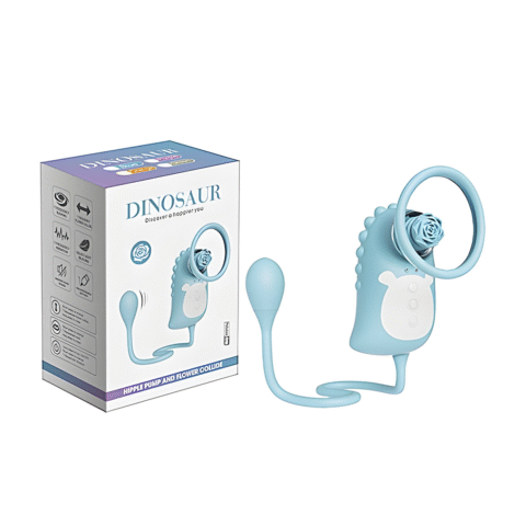 Succionador Dinosaur Nipple Pump and Flower