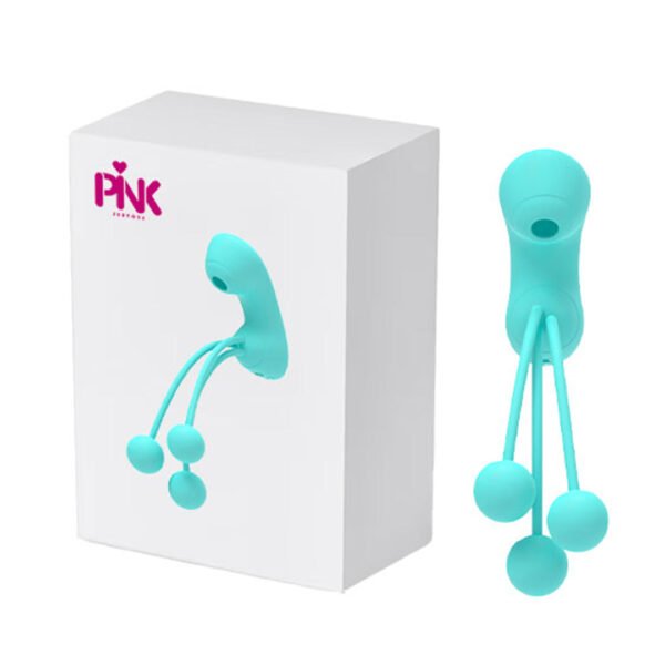 Vibrador múltiple, succionador y bolas estimuladoras