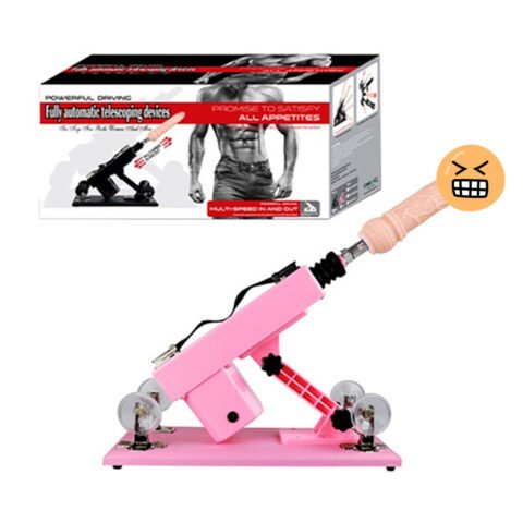 Sex Machine Kit Pink 4 Dildos y Extensión
